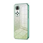 For Honor 50 / Huawei nova 9 Gradient Glitter Powder Electroplated Phone Case(Green) - 1