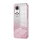 For Honor 50 Pro  / Huawei nova 9 Pro Gradient Glitter Powder Electroplated Phone Case(Pink) - 1