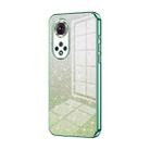 For Honor 50 Pro  / Huawei nova 9 Pro Gradient Glitter Powder Electroplated Phone Case(Green) - 1