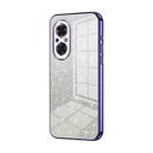 For Honor 50 SE Gradient Glitter Powder Electroplated Phone Case(Purple) - 1