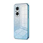 For Honor 50 SE Gradient Glitter Powder Electroplated Phone Case(Blue) - 1