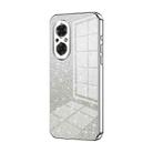 For Honor 50 SE Gradient Glitter Powder Electroplated Phone Case(Silver) - 1