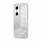 For Honor 60 Gradient Glitter Powder Electroplated Phone Case(Transparent) - 1