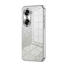 For Honor 60 Gradient Glitter Powder Electroplated Phone Case(Silver) - 1