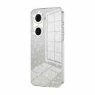 For Honor 60 Pro Gradient Glitter Powder Electroplated Phone Case(Transparent) - 1