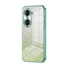 For Honor 60 Pro Gradient Glitter Powder Electroplated Phone Case(Green) - 1