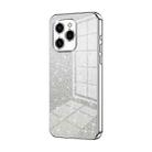 For Honor 60 SE Gradient Glitter Powder Electroplated Phone Case(Silver) - 1