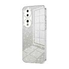 For Honor 70 Gradient Glitter Powder Electroplated Phone Case(Transparent) - 1