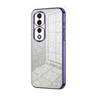 For Honor 70 Pro / 70 Pro+ Gradient Glitter Powder Electroplated Phone Case(Purple) - 1