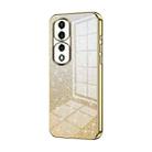 For Honor 70 Pro / 70 Pro+ Gradient Glitter Powder Electroplated Phone Case(Gold) - 1