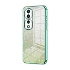 For Honor 70 Pro / 70 Pro+ Gradient Glitter Powder Electroplated Phone Case(Green) - 1