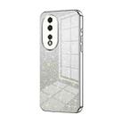 For Honor 80 Gradient Glitter Powder Electroplated Phone Case(Silver) - 1