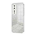 For Honor 80 Pro Gradient Glitter Powder Electroplated Phone Case(Transparent) - 1