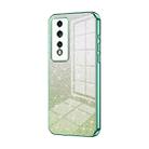 For Honor 80 GT Gradient Glitter Powder Electroplated Phone Case(Green) - 1