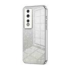 For Honor 80 GT Gradient Glitter Powder Electroplated Phone Case(Silver) - 1
