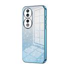 For Honor 90 Gradient Glitter Powder Electroplated Phone Case(Blue) - 1