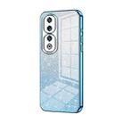 For Honor 90 Pro Gradient Glitter Powder Electroplated Phone Case(Blue) - 1