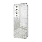 For Honor 90 Pro Gradient Glitter Powder Electroplated Phone Case(Transparent) - 1