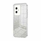 For Honor 100 Gradient Glitter Powder Electroplated Phone Case(Transparent) - 1