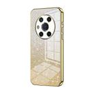 For Honor Magic3 Gradient Glitter Powder Electroplated Phone Case(Gold) - 1