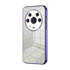 For Honor Magic3 Pro Gradient Glitter Powder Electroplated Phone Case(Purple) - 1