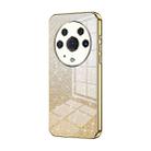 For Honor Magic3 Pro Gradient Glitter Powder Electroplated Phone Case(Gold) - 1