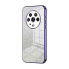 For Honor Magic4 Gradient Glitter Powder Electroplated Phone Case(Purple) - 1