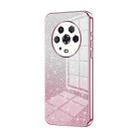 For Honor Magic4 Gradient Glitter Powder Electroplated Phone Case(Pink) - 1