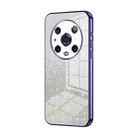 For Honor Magic4 Pro Gradient Glitter Powder Electroplated Phone Case(Purple) - 1