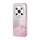 For Honor Magic4 Pro Gradient Glitter Powder Electroplated Phone Case(Pink) - 1