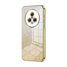 For Honor Magic5 Gradient Glitter Powder Electroplated Phone Case(Gold) - 1