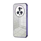 For Honor Magic5 Pro Gradient Glitter Powder Electroplated Phone Case(Purple) - 1