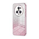 For Honor Magic5 Pro Gradient Glitter Powder Electroplated Phone Case(Pink) - 1