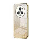 For Honor Magic5 Pro Gradient Glitter Powder Electroplated Phone Case(Gold) - 1