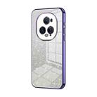 For Honor Magic5 Ultimate Gradient Glitter Powder Electroplated Phone Case(Purple) - 1