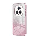 For Honor Magic5 Ultimate Gradient Glitter Powder Electroplated Phone Case(Pink) - 1