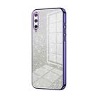 For Honor Play 3 Gradient Glitter Powder Electroplated Phone Case(Purple) - 1