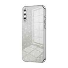 For Honor Play 3 Gradient Glitter Powder Electroplated Phone Case(Silver) - 1