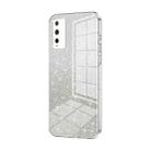 For Honor Play 4T Pro Gradient Glitter Powder Electroplated Phone Case(Transparent) - 1