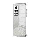 For Honor V40 Gradient Glitter Powder Electroplated Phone Case(Silver) - 1