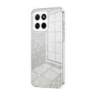 For Honor X8 5G / X6 / X6s Gradient Glitter Powder Electroplated Phone Case(Transparent) - 1