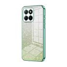 For Honor X8 5G / X6 / X6s Gradient Glitter Powder Electroplated Phone Case(Green) - 1