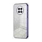 For Honor X20 Gradient Glitter Powder Electroplated Phone Case(Purple) - 1