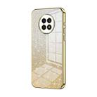 For Honor X20 Gradient Glitter Powder Electroplated Phone Case(Gold) - 1