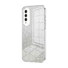 For Honor X20 SE / Huawei nova 10z Gradient Glitter Powder Electroplated Phone Case(Transparent) - 1