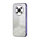 For Honor X30 / X9 5G Gradient Glitter Powder Electroplated Phone Case(Purple) - 1