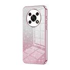 For Honor X30 / X9 5G Gradient Glitter Powder Electroplated Phone Case(Pink) - 1