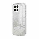 For Honor X30i Gradient Glitter Powder Electroplated Phone Case(Transparent) - 1