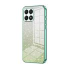 For Honor X30i Gradient Glitter Powder Electroplated Phone Case(Green) - 1