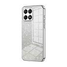 For Honor X30i Gradient Glitter Powder Electroplated Phone Case(Silver) - 1